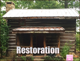Historic Log Cabin Restoration  Etowah, North Carolina